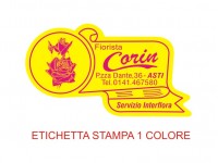 Etichette adesive per fioristi, fiorai e vivaisti (mm 52X29)  (cod.10G)